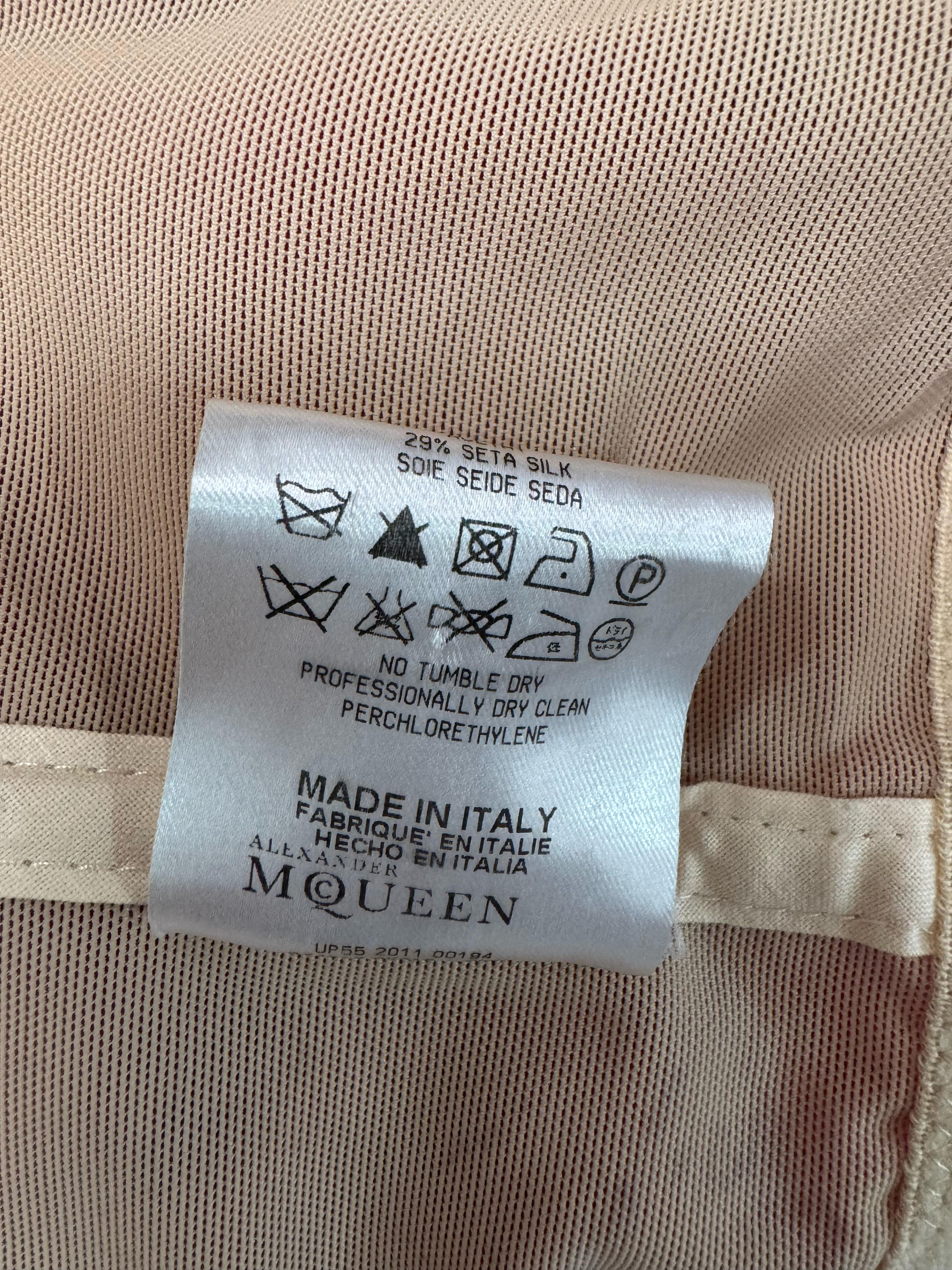 Alexander Mcqueen fushia silk chiffon dress circa 2008 For Sale 4