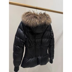 Alexander McQueen FW 2007 Black Leather Corset Puffer Jacket Sz. 40