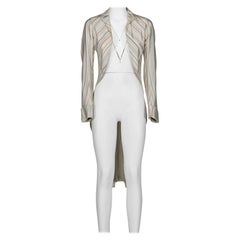 ALEXANDER MCQUEEN FW 99 Iconic and Rare Striped Redingote Jacket