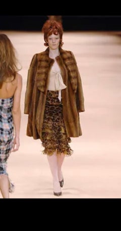 Alexander McQueen F/W 2005 Fur Shawl Coat