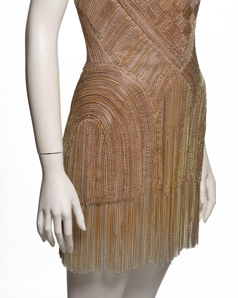 slim fit dress slacks Gilded in Gold Chain Dress main image 1