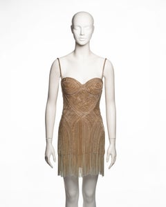 Alexander McQueen Gold-Tone Chain Mini Dress, SS 2006