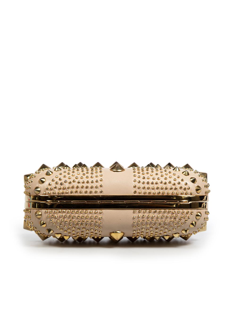 Women's Alexander McQueen Gold Union Jack Skull Clutch