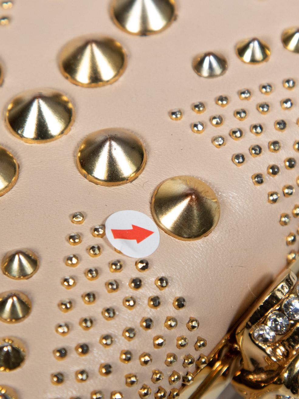 Alexander McQueen Gold Union Jack Skull Clutch 4