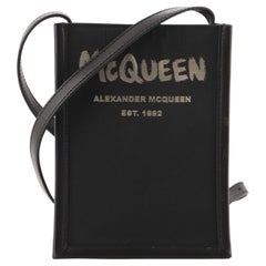 Alexander McQueen Graffiti Edge Crossbody Bag Canvas Mini