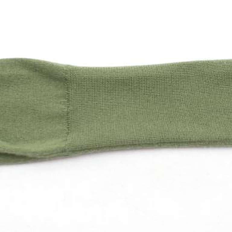 Alexander McQueen Green Deep V Neck Knit Top For Sale 3