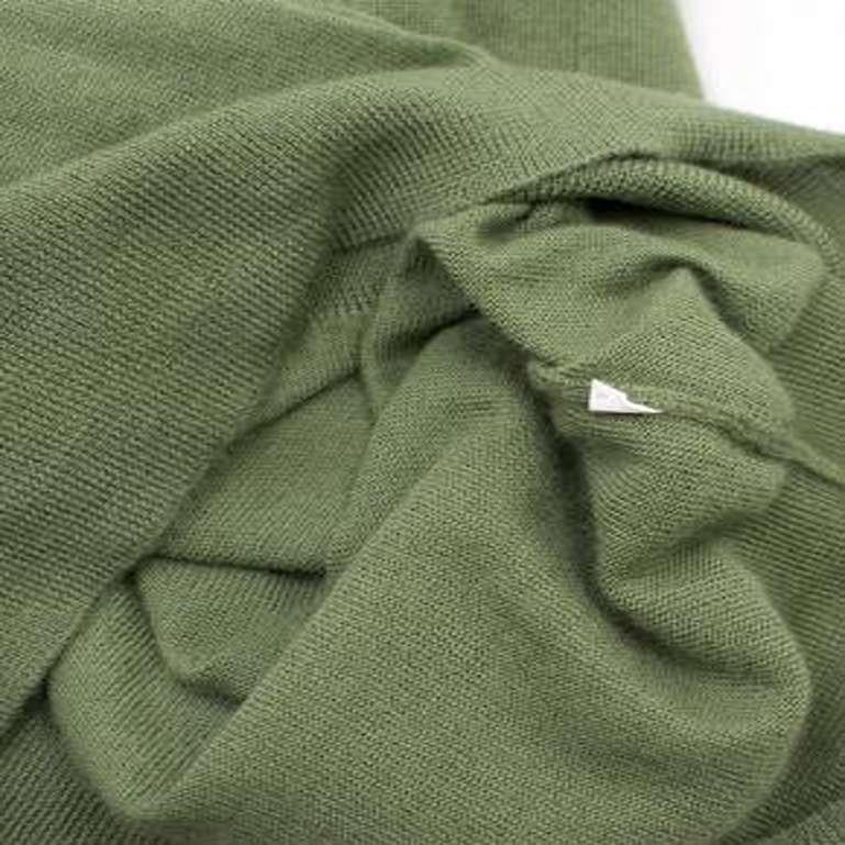 Alexander McQueen Green Deep V Neck Knit Top For Sale 5