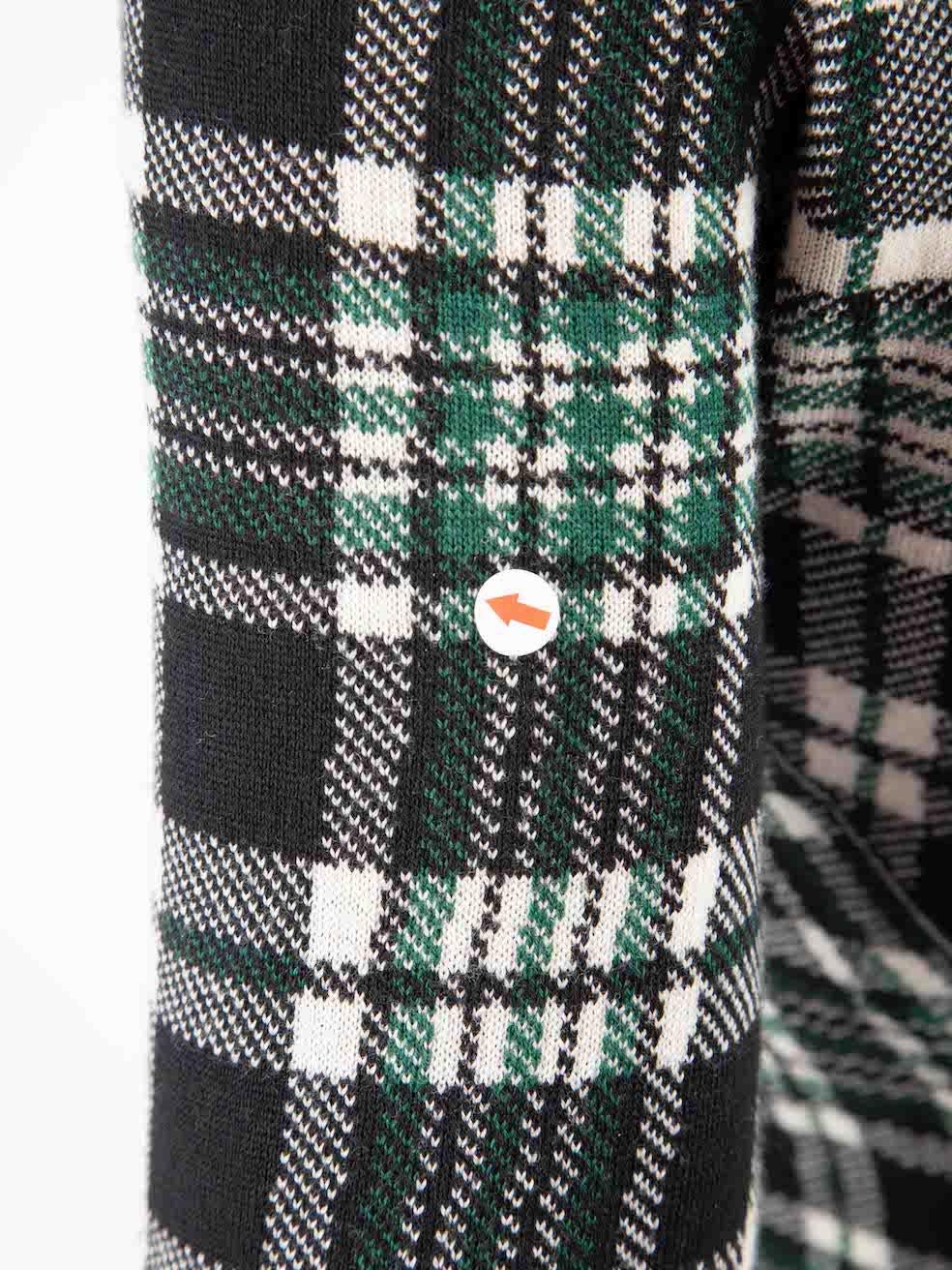 Alexander McQueen - Robe en maille à carreaux verte - Taille S Pour femmes en vente