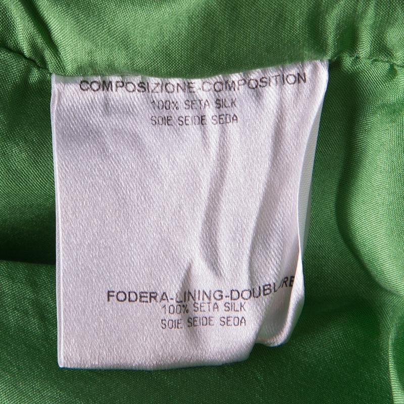 Alexander McQueen Green Silk Sleeveless Maxi Dress M 1