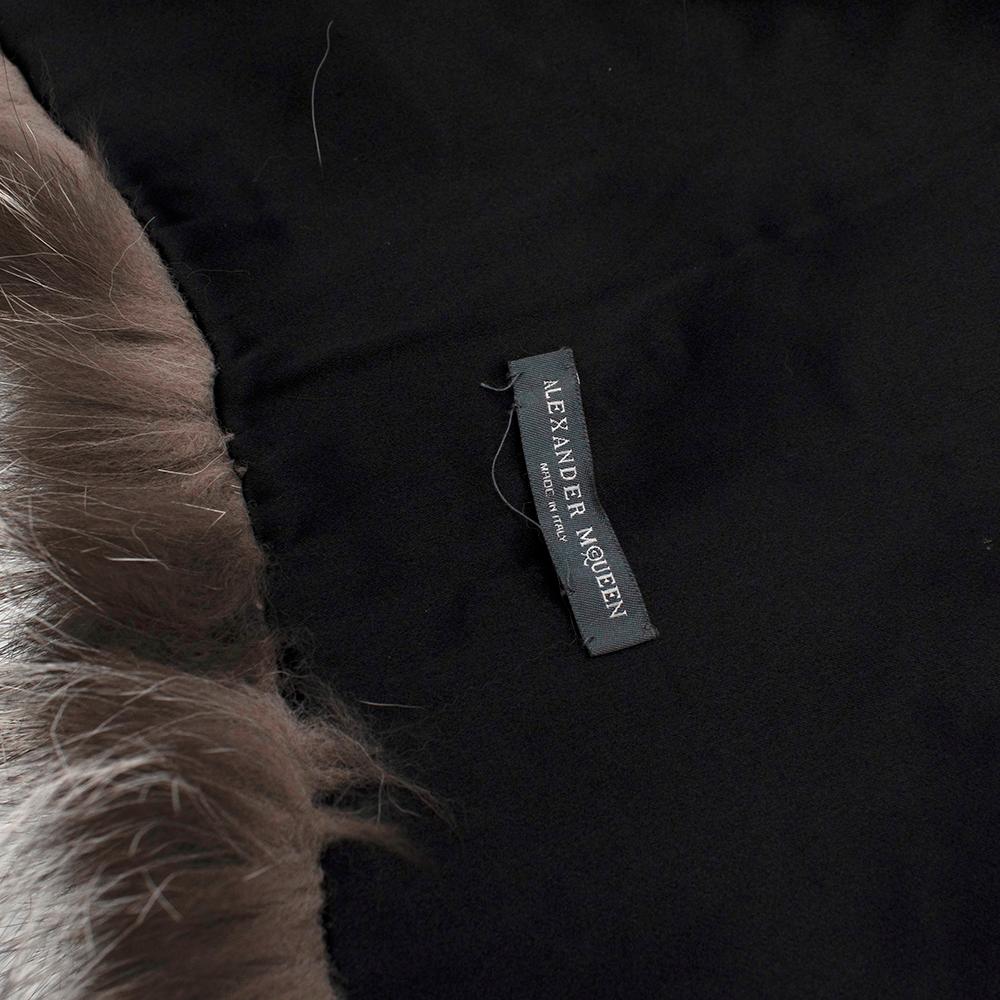 Women's or Men's Alexander McQueen Grey/Brown Fox Fur Stole 