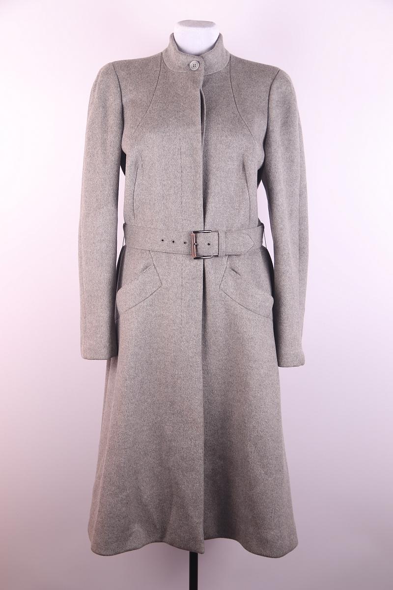 Alexander McQueen Grey Cashmere Coat For Sale 5