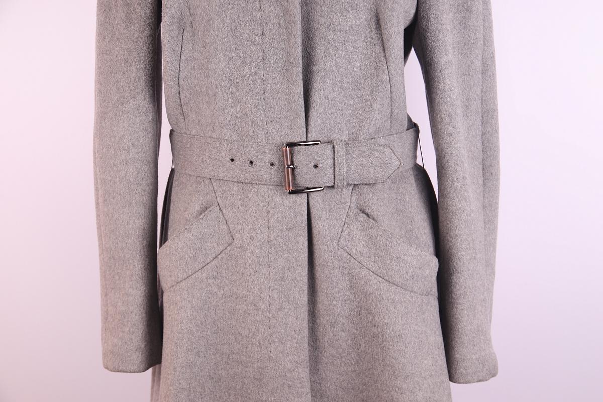 Alexander McQueen Grey Cashmere Coat For Sale 1
