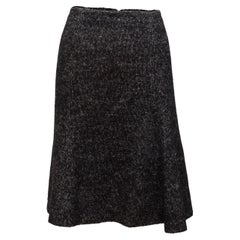 Alexander McQueen Grey Fall/Winter 2007 Virgin Wool Skirt