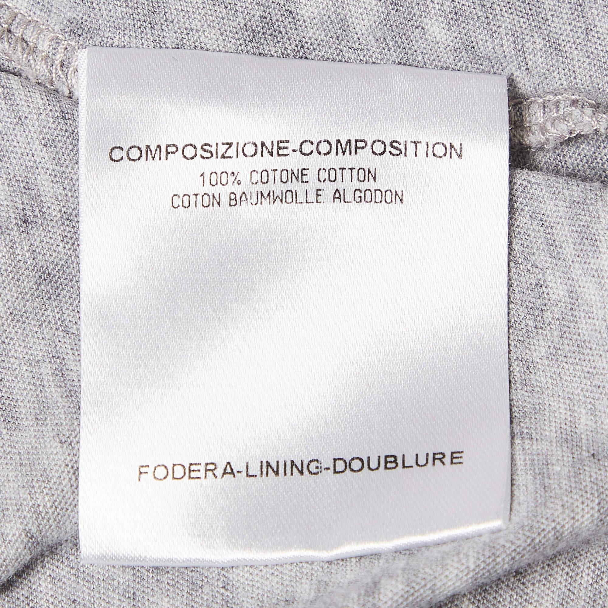 Uomo Alexander McQueen - Maglietta grigia in jersey con stampa floreale XS in vendita