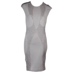 Alexander McQueen Grey Knit Dress
