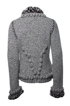 Alexander Mcqueen, Grey knitted cardigan