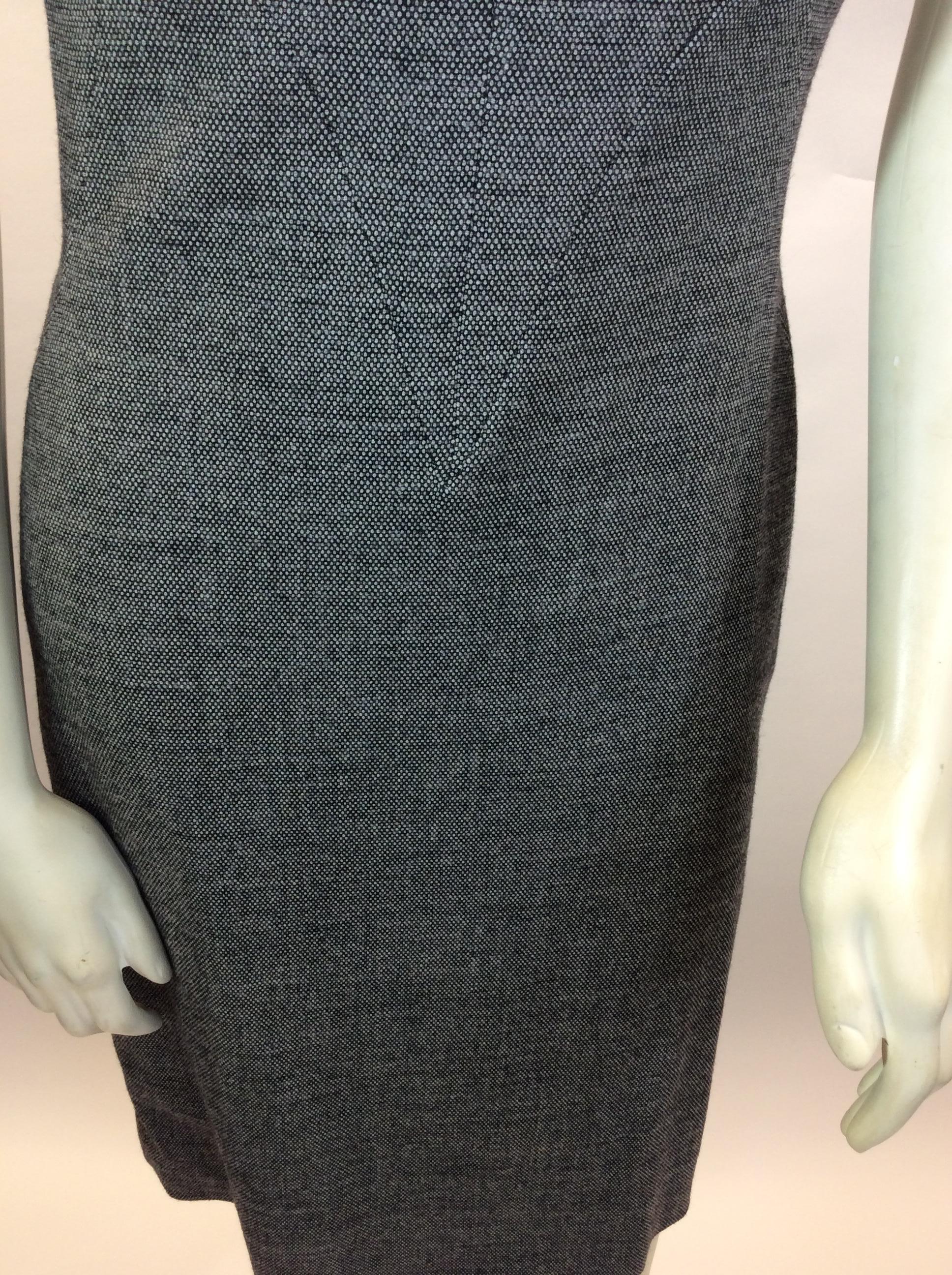 Women's Alexander McQueen Grey Tweed Dress For Sale
