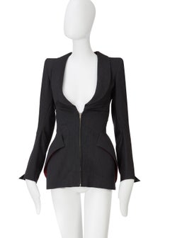 Alexander Mcqueen, Grey Wool jacket, Autumn/Winter 1998