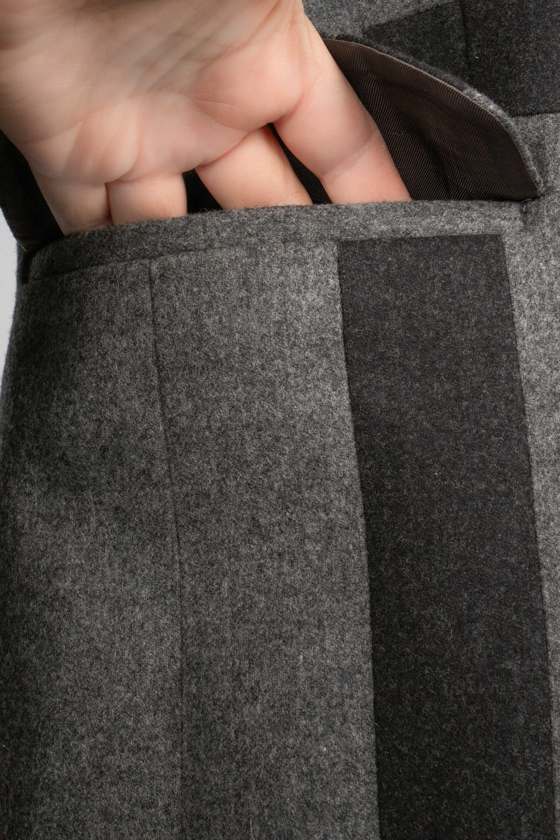 Alexander McQueen Grey Woolen Men Jacket For Sale 3