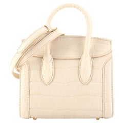 Alexander McQueen Heroine Convertible Tote Crocodile Embossed Leather 21