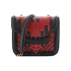 Alexander McQueen Heroine Satchel Printed Leather with Python Mini