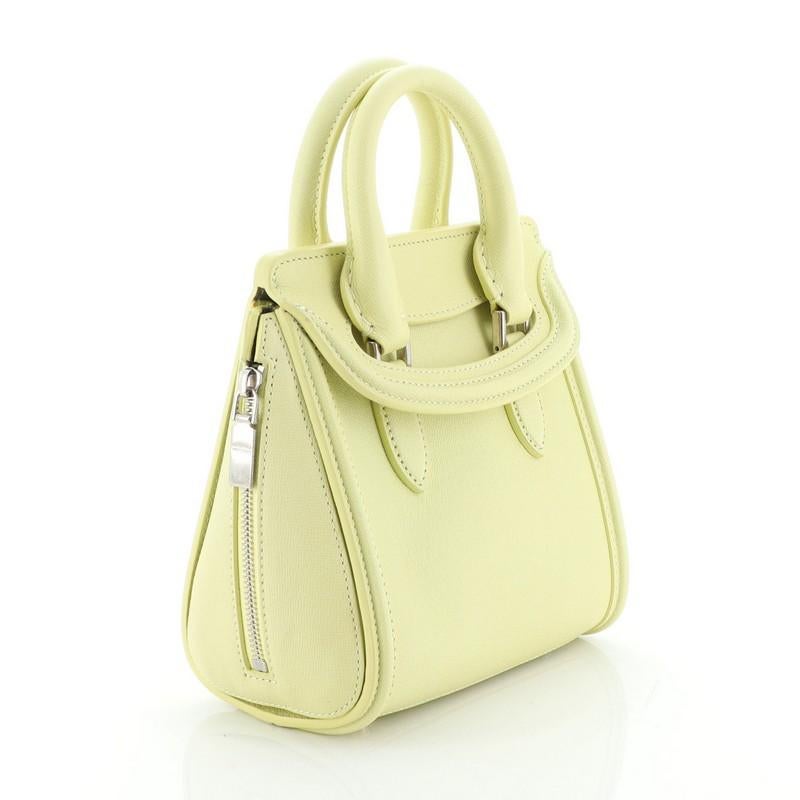 Green Alexander McQueen Heroine Tote Leather Mini