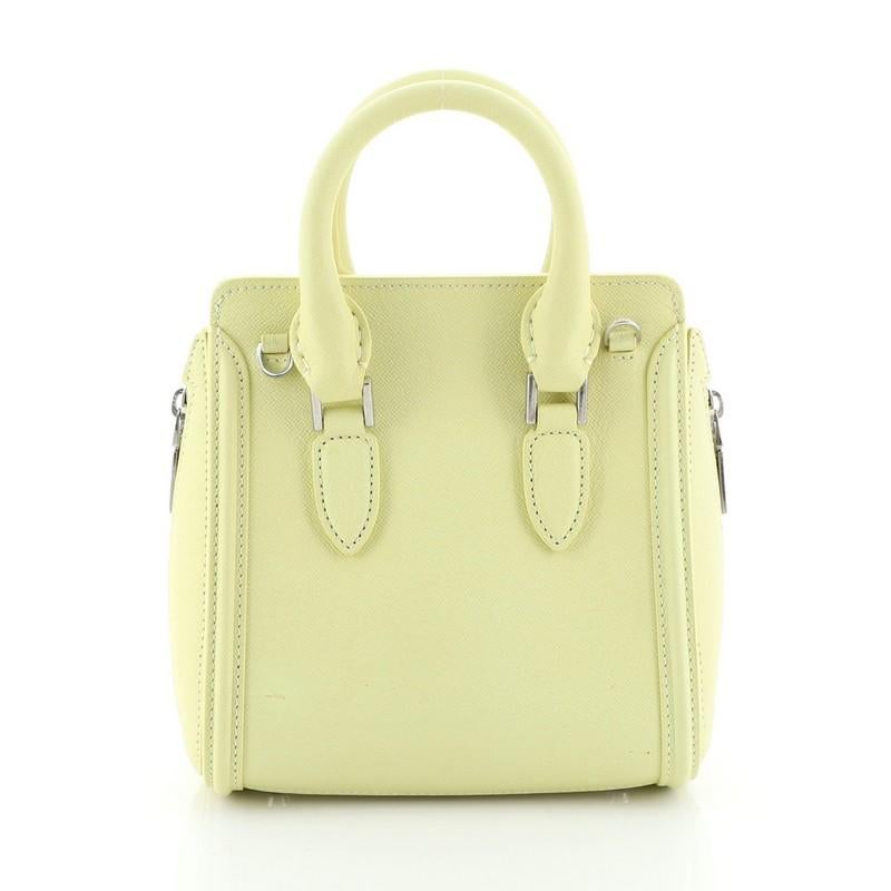 Alexander McQueen Heroine Tote Leather Mini In Good Condition In NY, NY