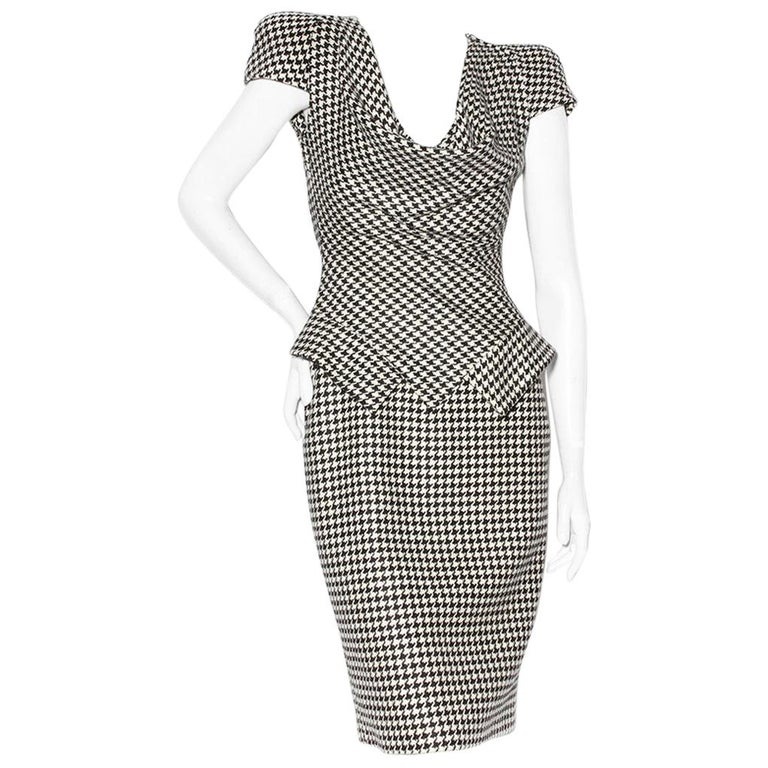 Alexander McQueen Houndstooth Dress FW2009