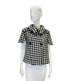 Alexander McQueen Houndstooth Wool Jacket