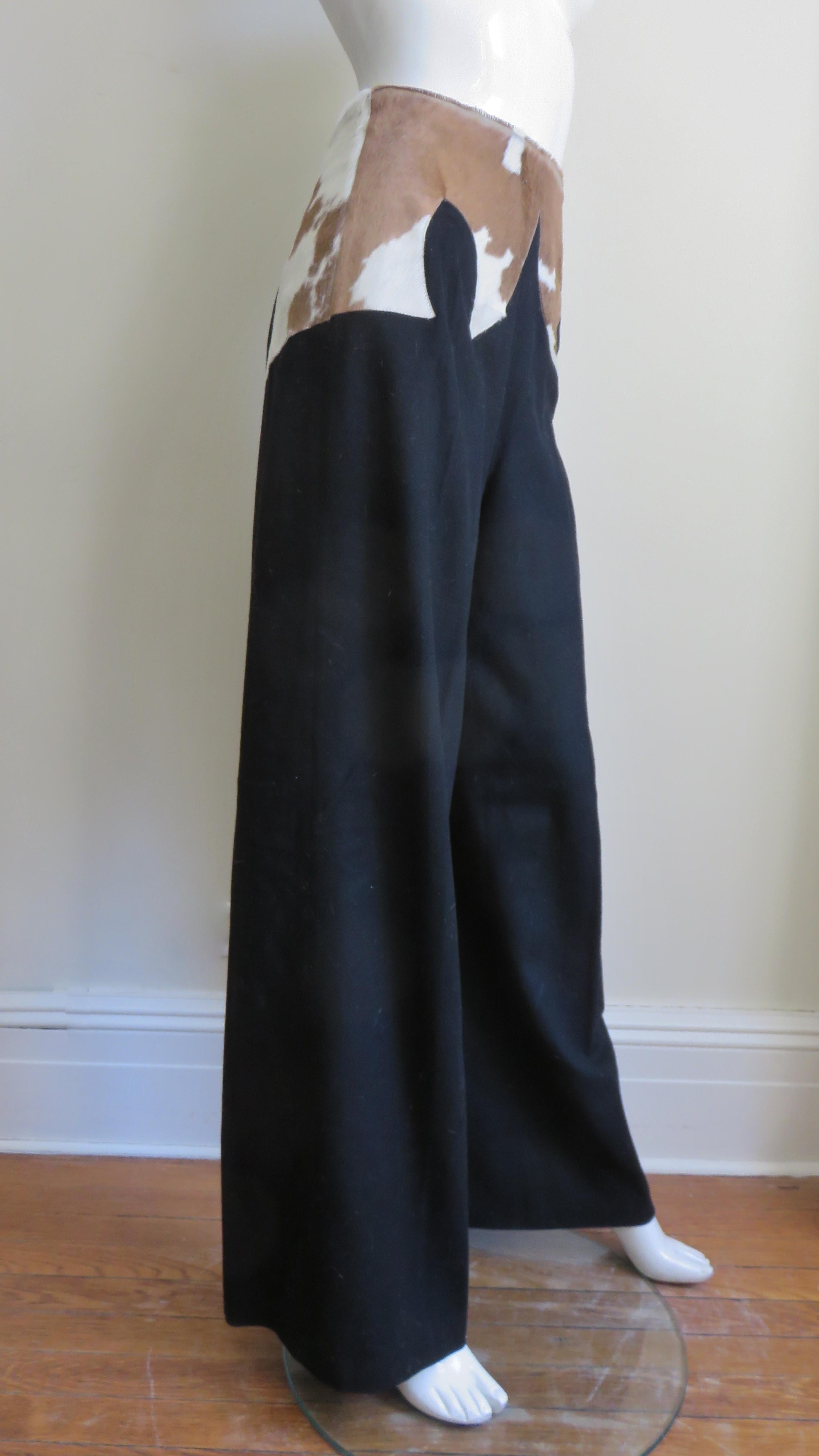 Alexander McQueen Iconic Cowhide Waist Pants F/W 1997 For Sale 3