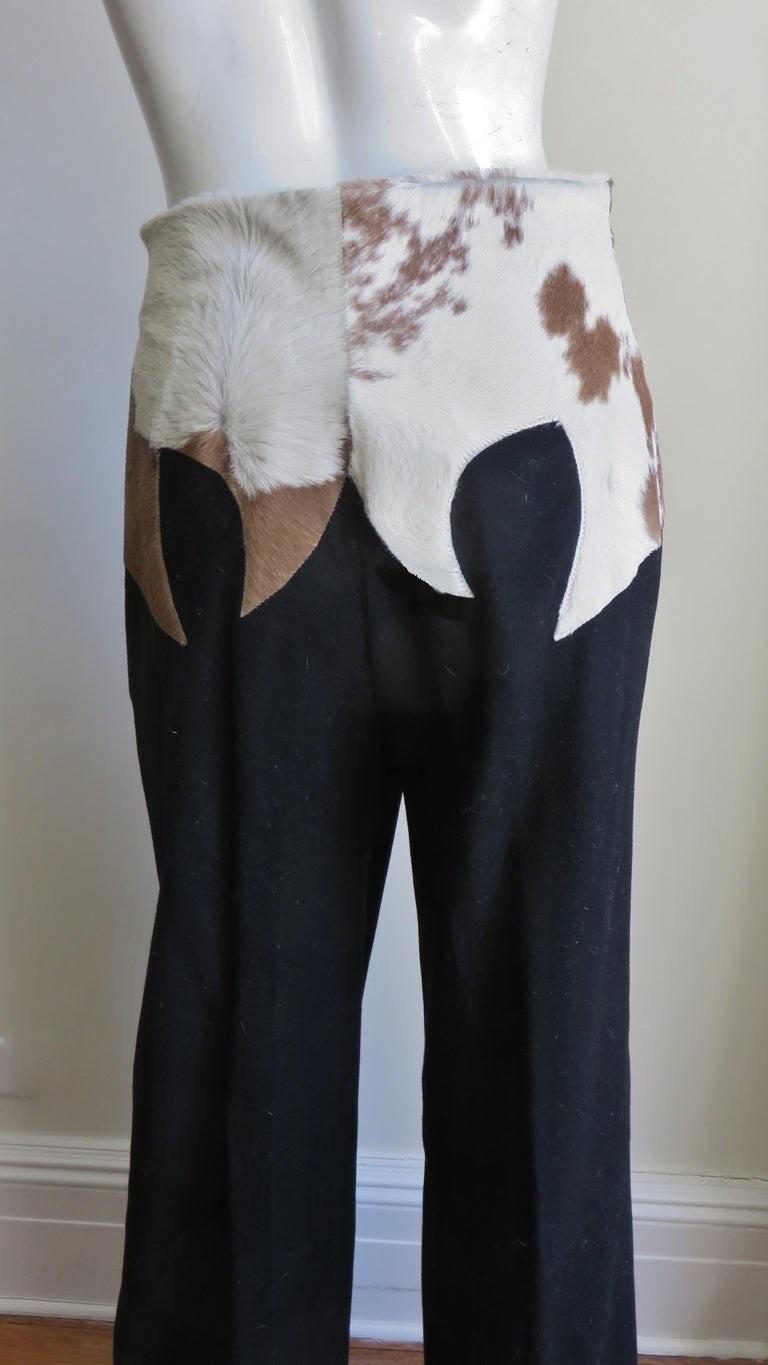 Alexander McQueen Iconic Cowhide Waist Pants F/W 1997 For Sale 4