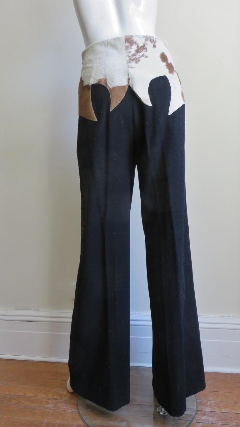 Alexander McQueen Iconic Cowhide Waist Pants F/W 1997 For Sale 5