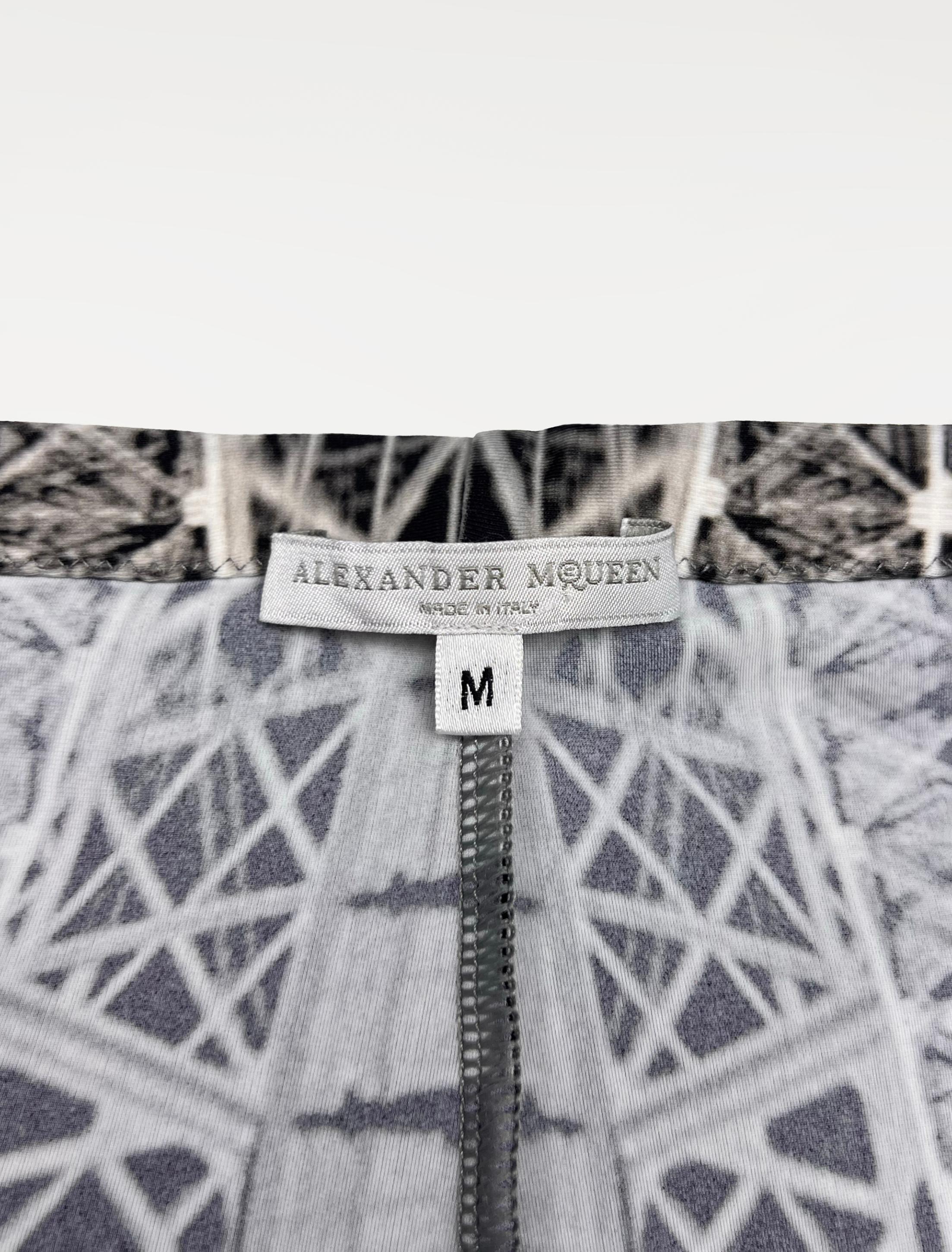 Alexander McQueen iconic leggings S/S 2009 Natural Dis-tinction Eiffel tower For Sale 5