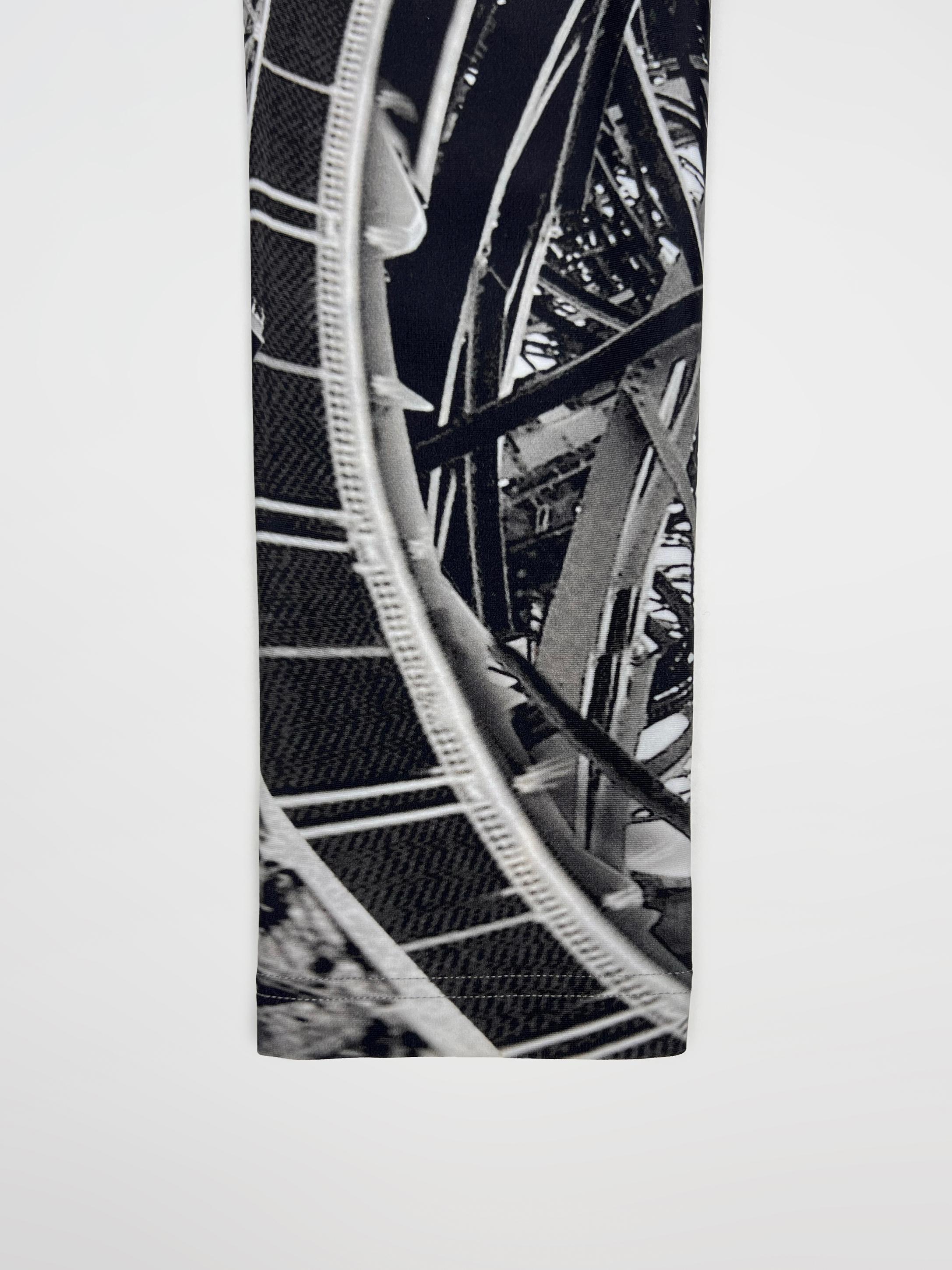 Alexander McQueen iconic leggings S/S 2009 Natural Dis-tinction Eiffel tower For Sale 8
