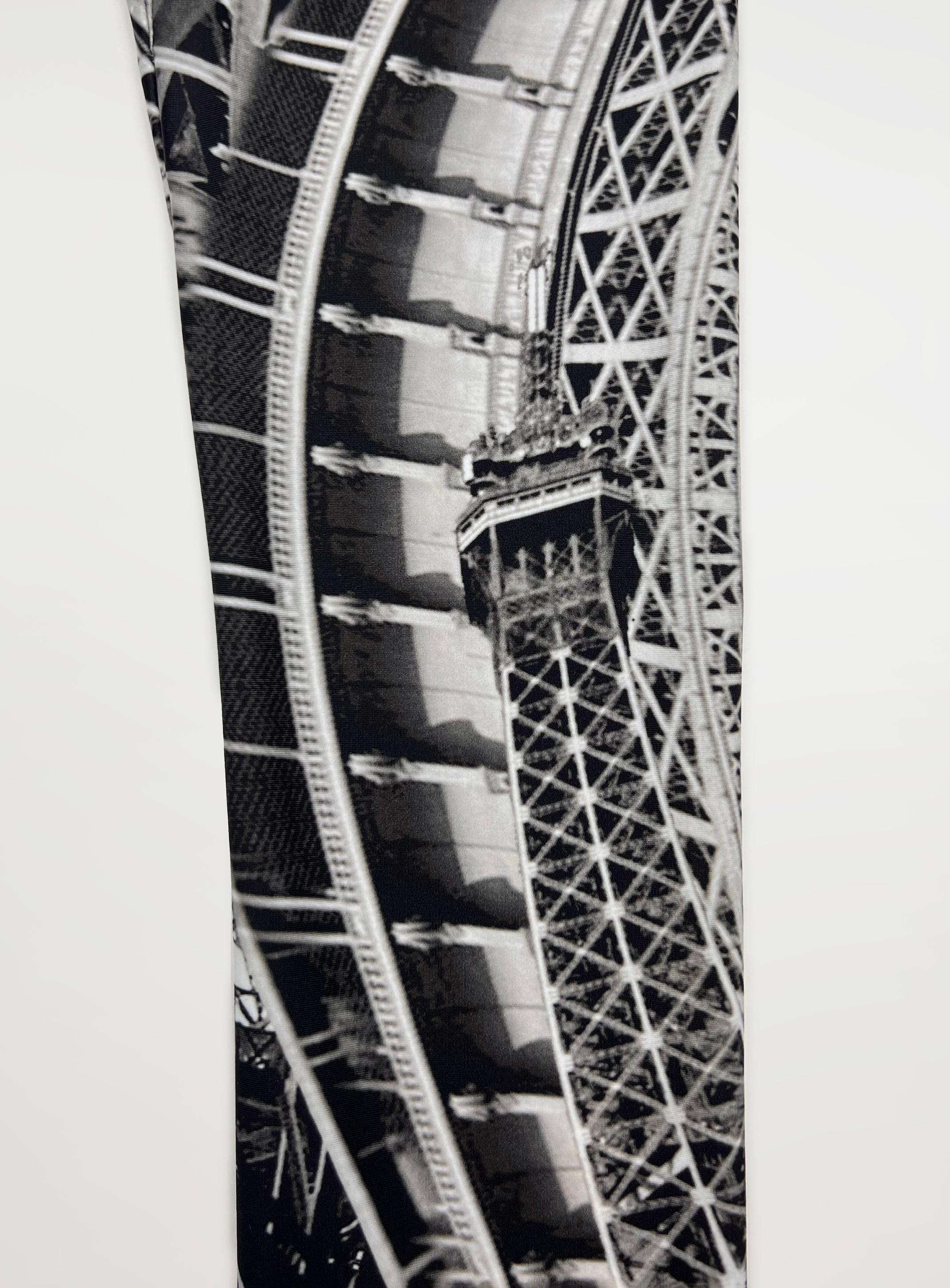 Alexander McQueen iconic leggings S/S 2009 Natural Dis-tinction Eiffel tower For Sale 10