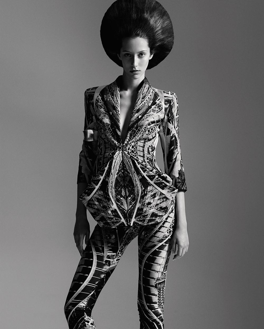 Gray Alexander McQueen iconic leggings S/S 2009 Natural Dis-tinction Eiffel tower For Sale