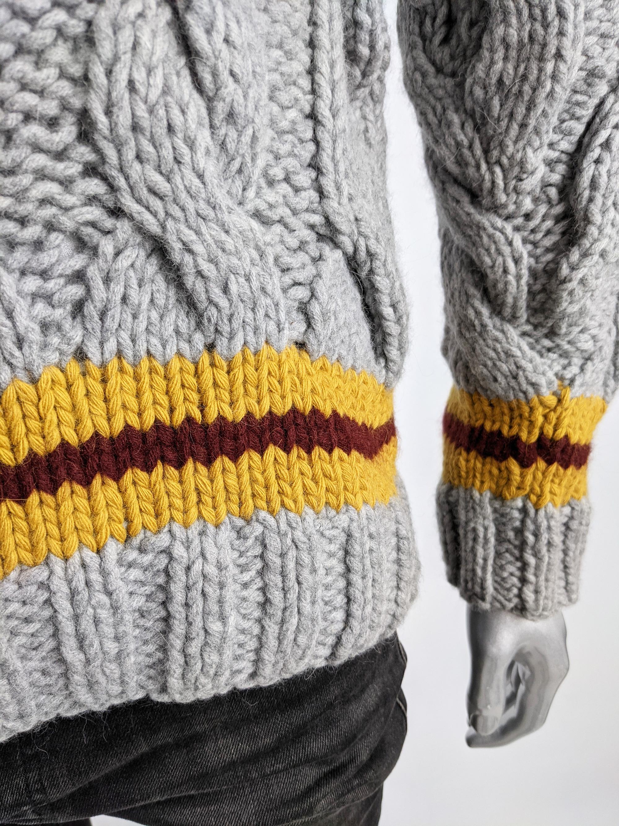 Ikonischer Herrenpullover aus Merinowolle von Alexander Mcqueen, H/W 2006 im Zustand „Hervorragend“ im Angebot in Doncaster, South Yorkshire