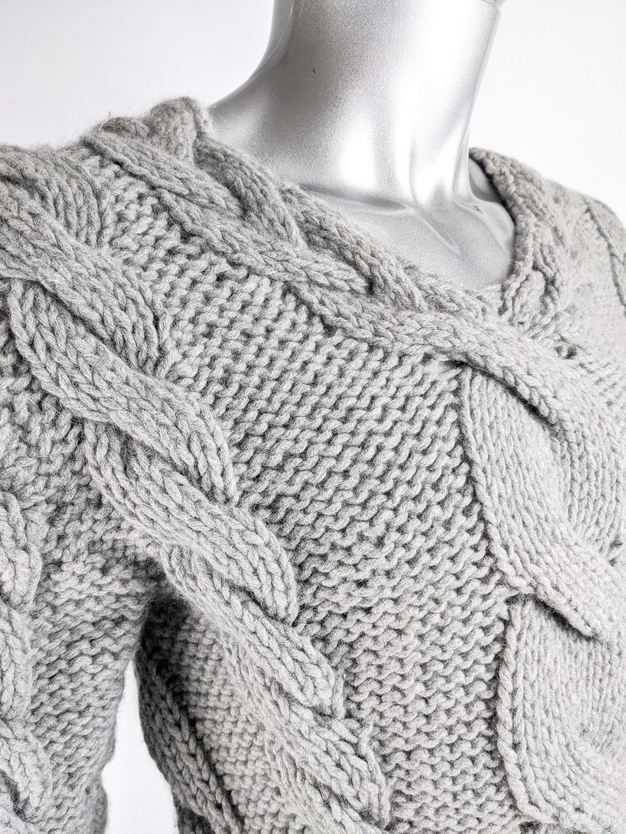 Ikonischer Herrenpullover aus Merinowolle von Alexander Mcqueen, H/W 2006 im Angebot 2