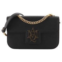 Alexander McQueen Insignia Chain Flap Bag Leather Medium