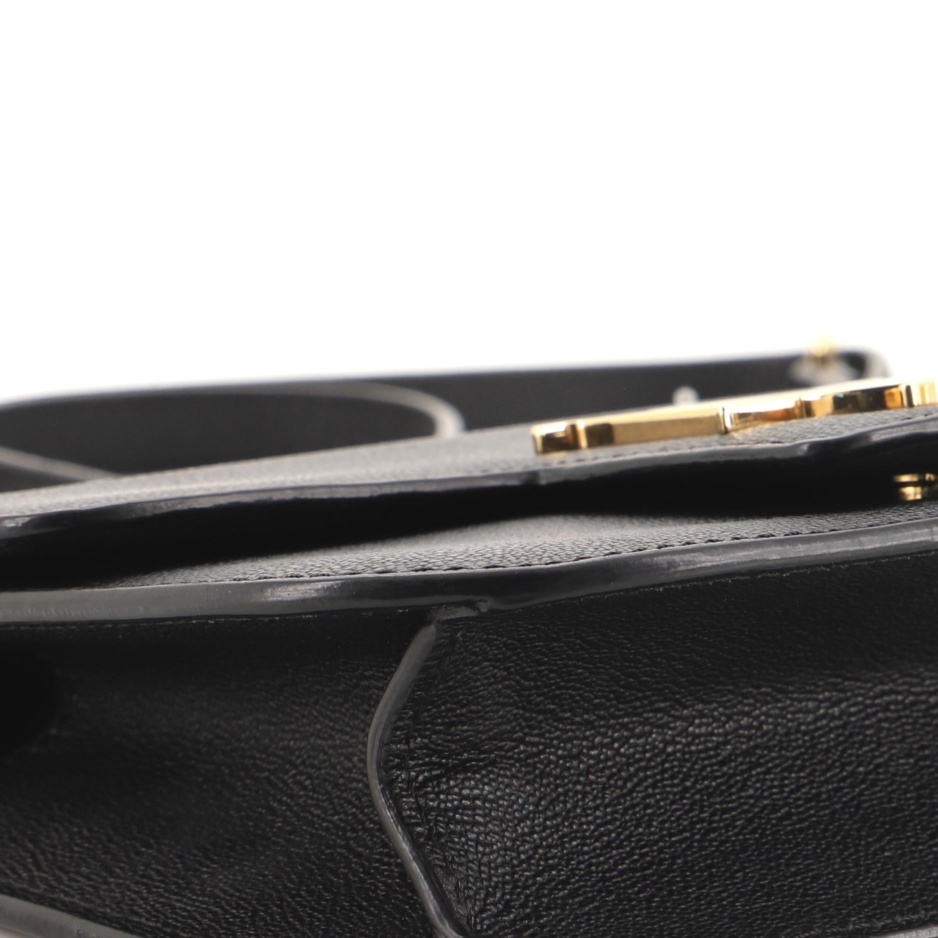 Black Alexander McQueen Insignia Shoulder Bag Leather Small
