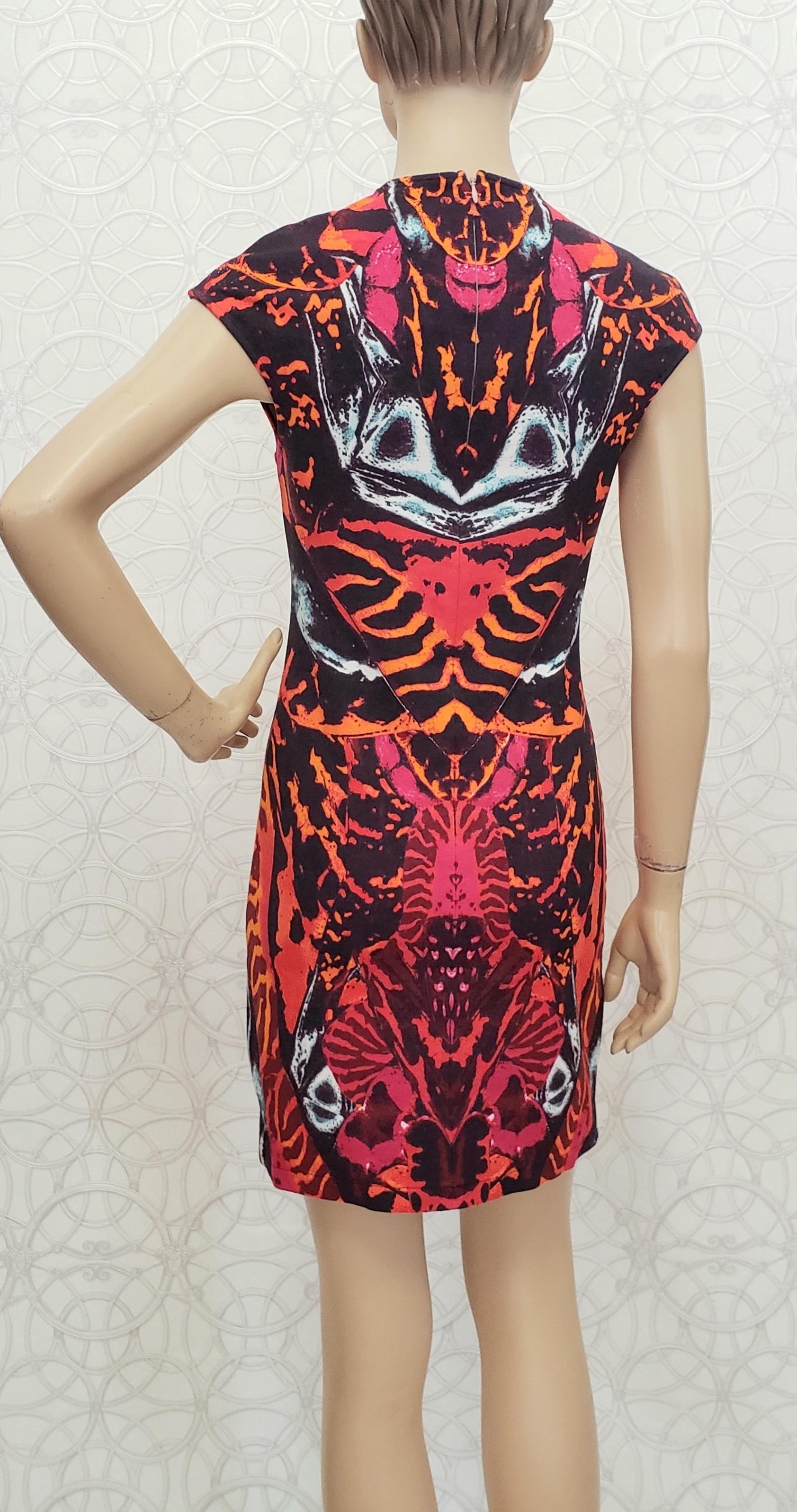 Alexander McQueen Interlock Kaleidoscope Dress Size L as seen on Celebrities  2