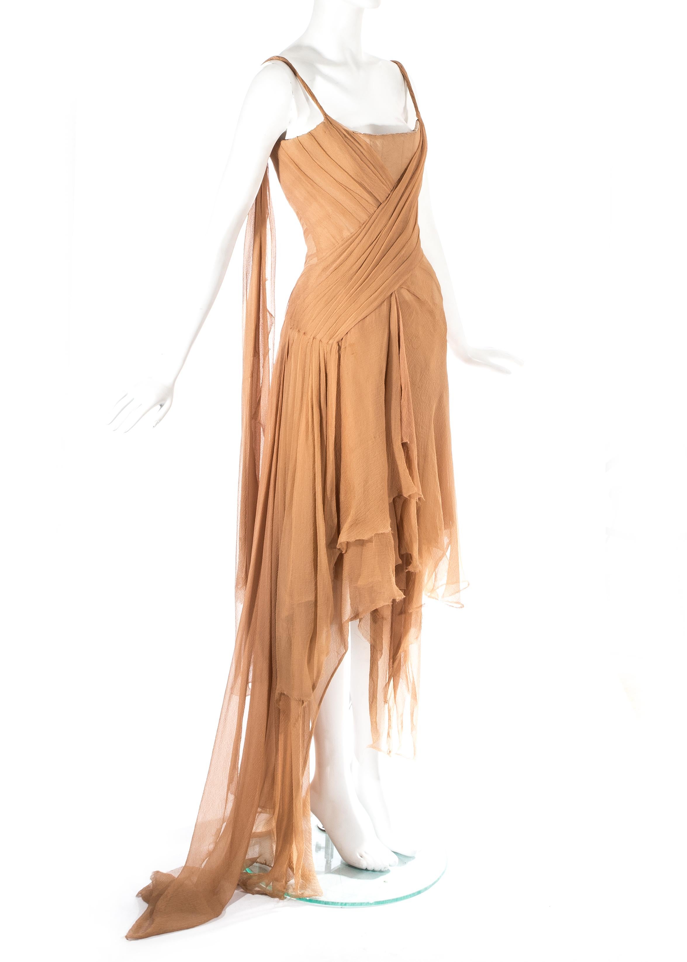 alexander mcqueen chiffon dress