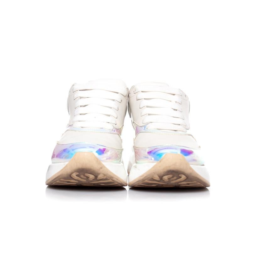 Gray Alexander McQueen, Iridescent Larry trainers. For Sale