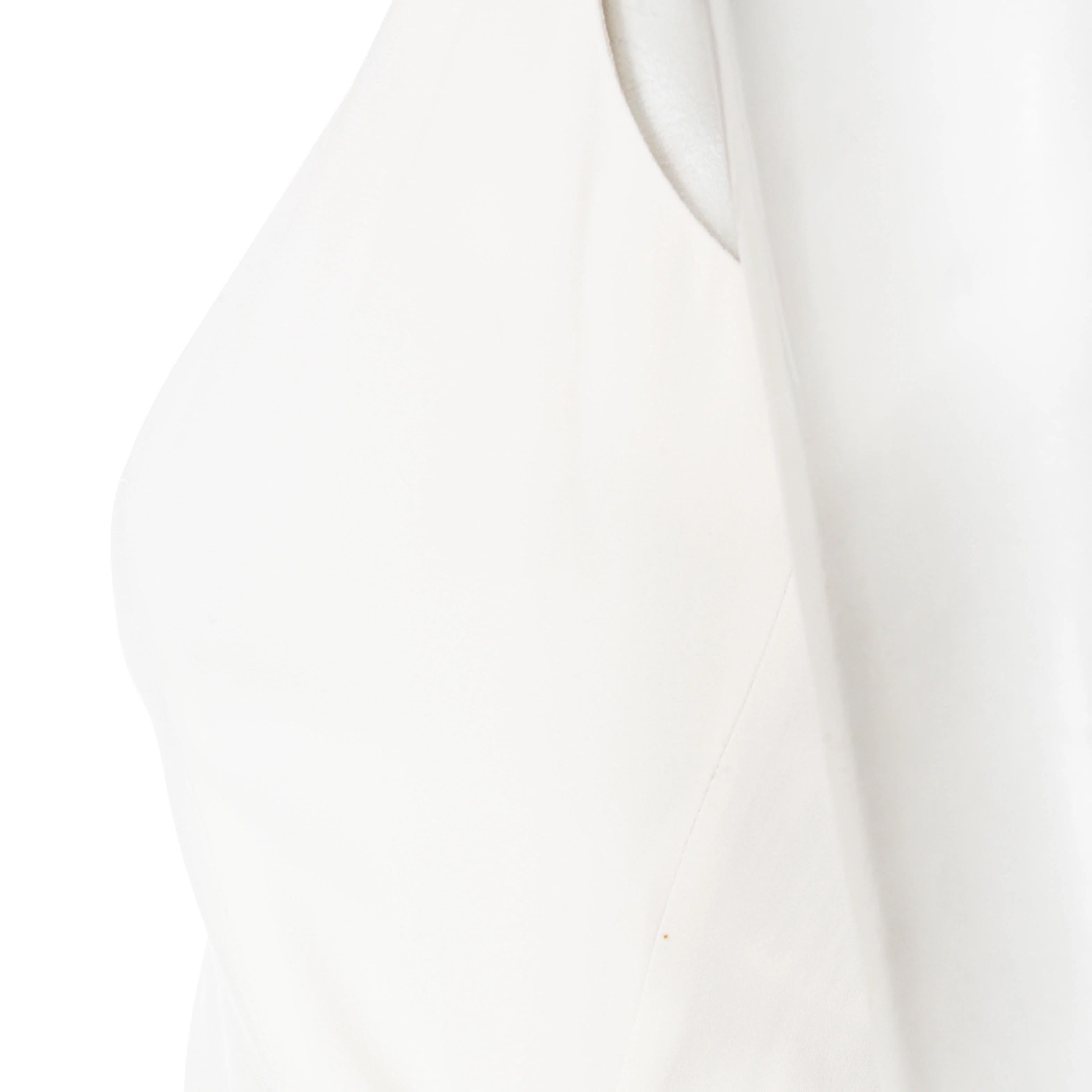 Alexander McQueen Elfenbeinfarbenes ärmelloses gerafftes Top aus Viskosemischung mit Schößchen 2010 im Angebot 6
