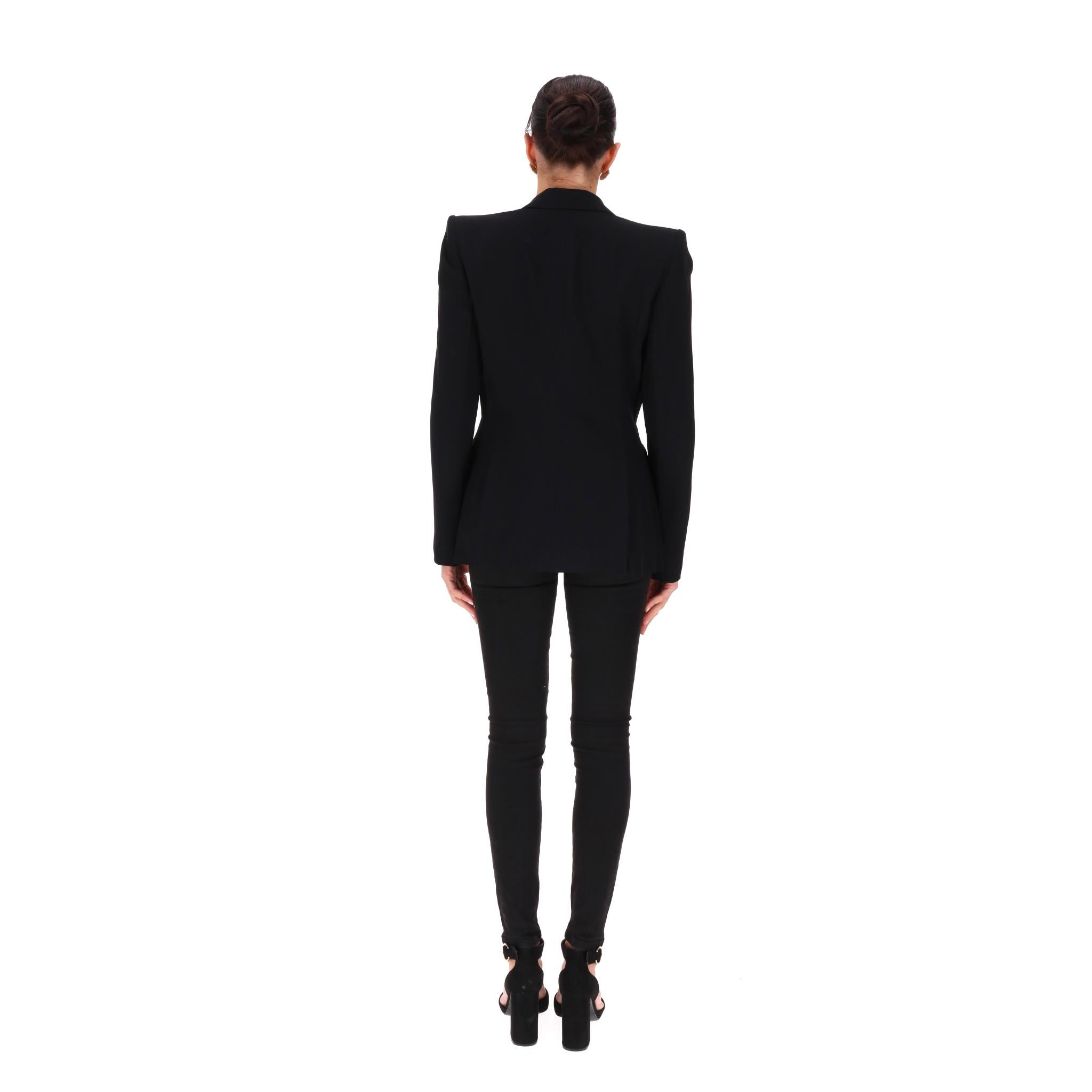 Alexander McQueen Jacket With Beaded Lapels In Good Condition For Sale In London, GB
