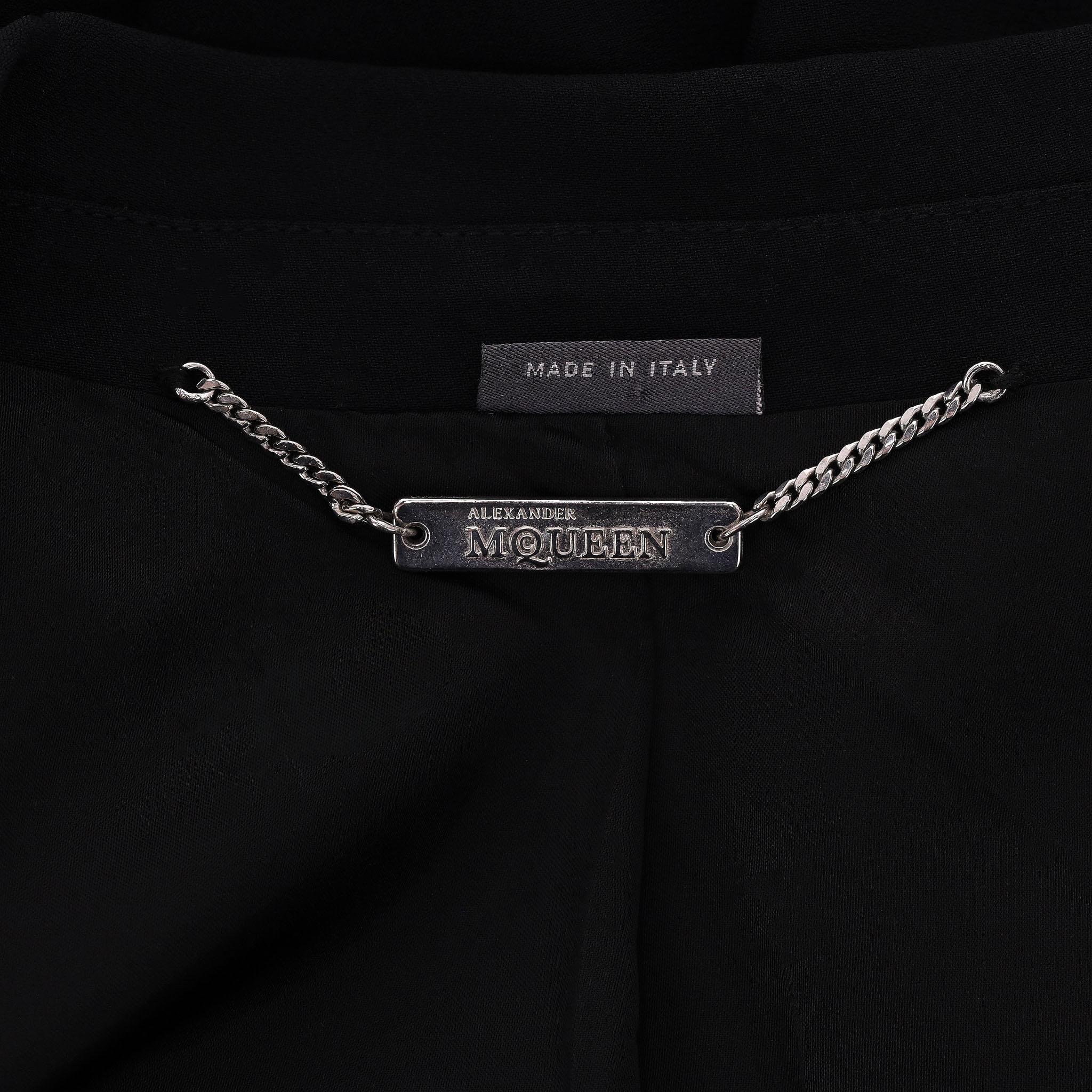 Alexander McQueen Jacket With Beaded Lapels For Sale 1