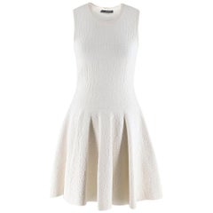 Alexander McQueen Jacquard Crocodile Effect Skater Dress