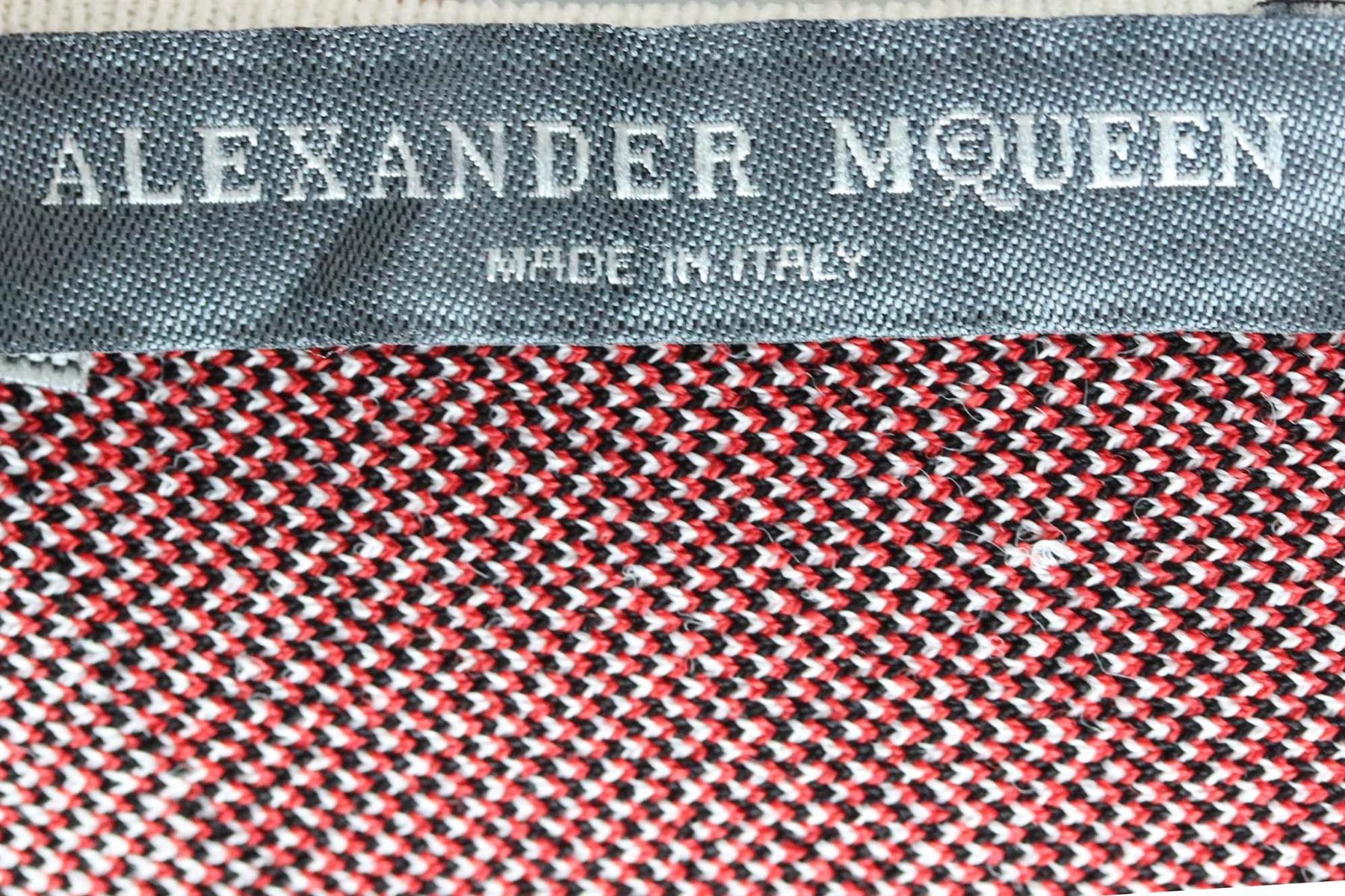Gray Alexander Mcqueen Jacquard Knit Mini Dress Xsmall