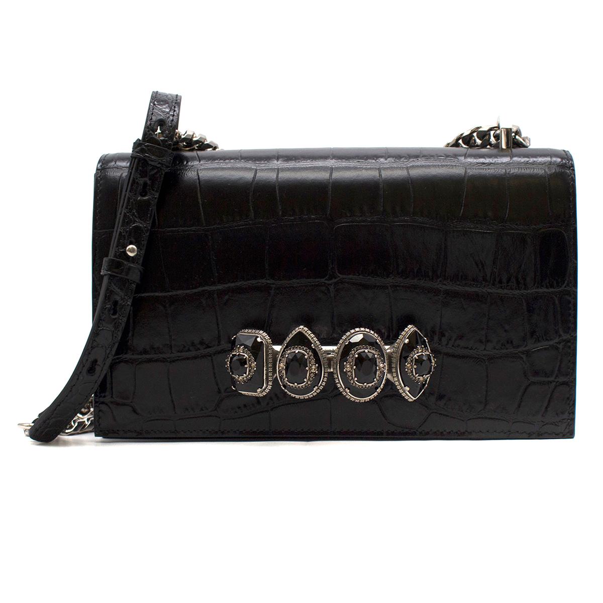 Alexander McQueen jewel handle cross-body bag 1