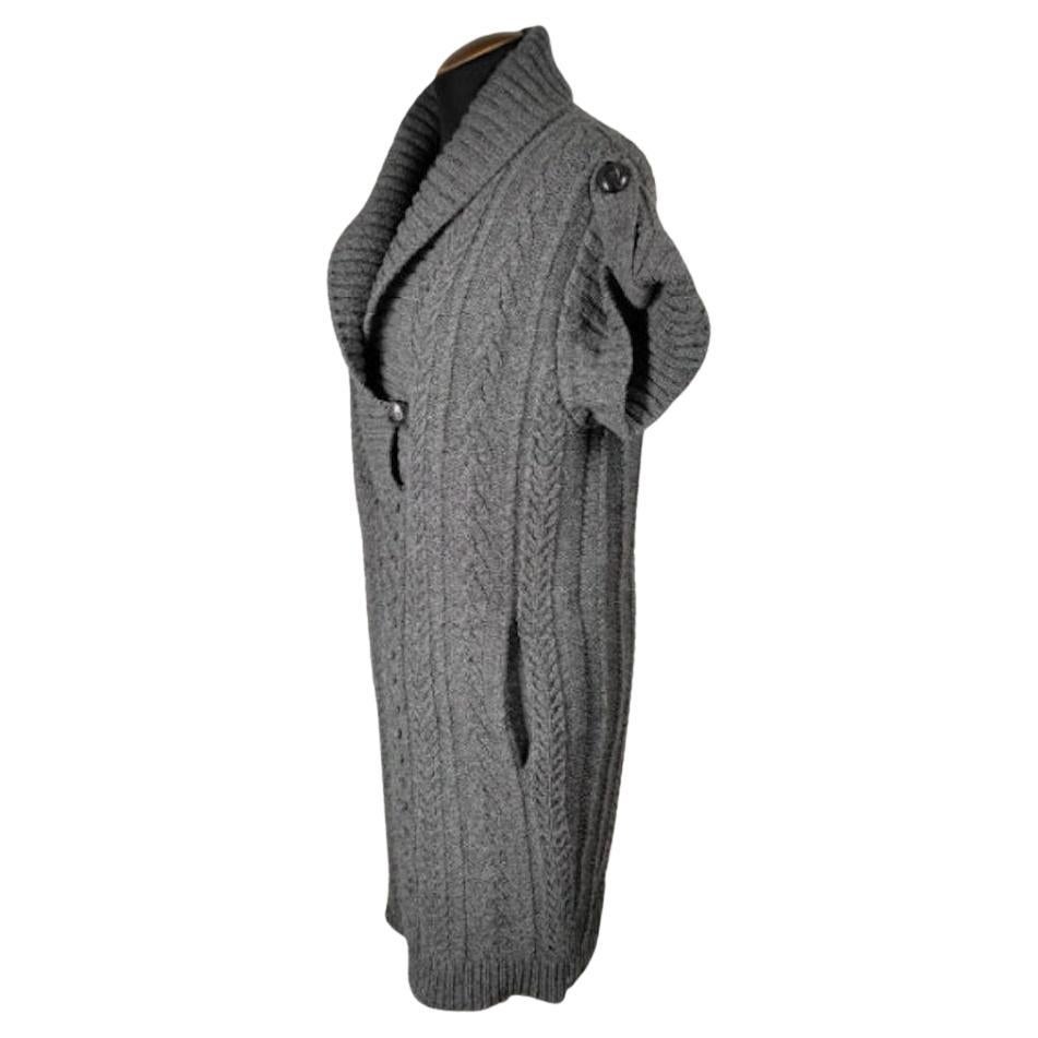 Alexander McQueen Knitted  Wool Gray Dress A/W 2009 In Excellent Condition In Montgomery, TX